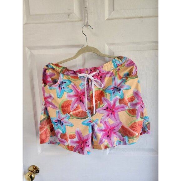 Body Glove Women's Swim Trunks Board Shorts  Tropical Print size XXL EUC - Picture 1 of 5